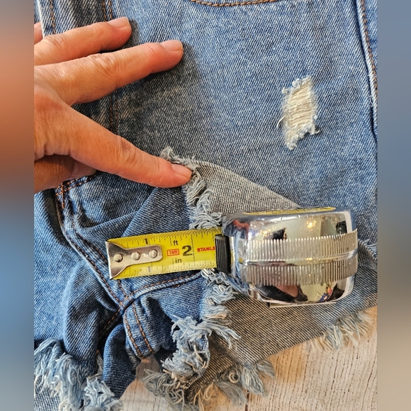 Denim Colab Saltwater & Song Bronte Size 25 Denim Cut Off Jean Shorts. New Tag - Picture 2 of 8